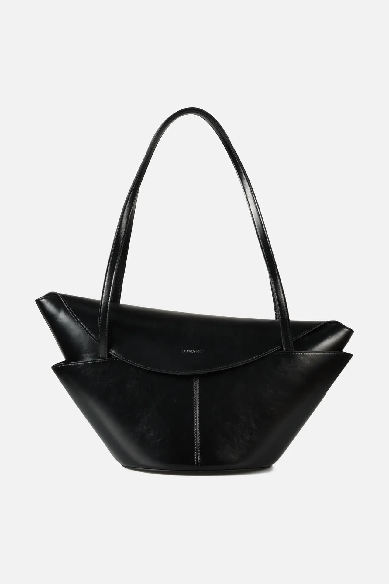 An image of the front of FEMANCE Lympia Black handbag